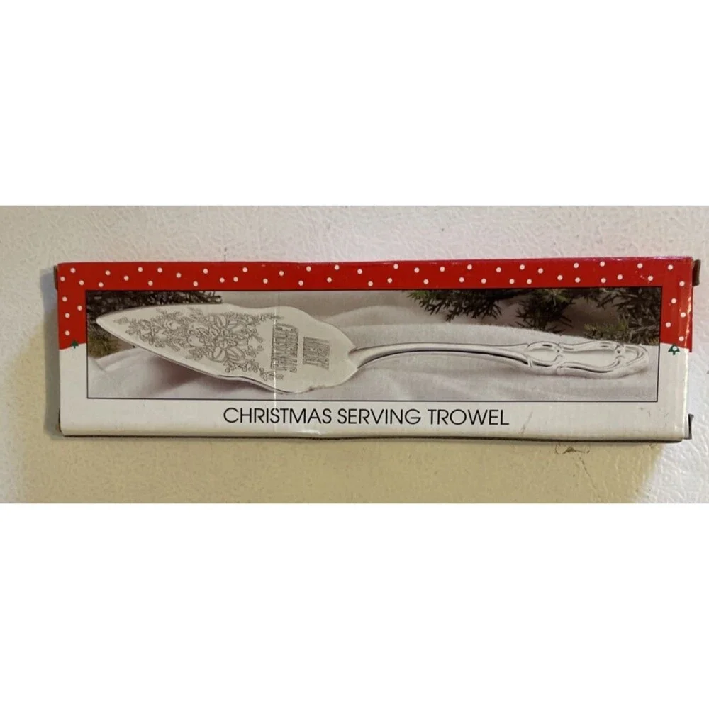 INTERNATIONAL SILVER COMPANY CHRISTMAS SERVING TROWEL PIE  SERVEWARE 1997 NOS !
